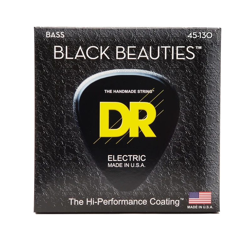 DR Strings Bass Black Beauties 45-130